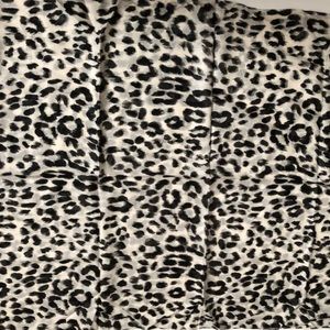 JOIE Leopard print Scarf black/white